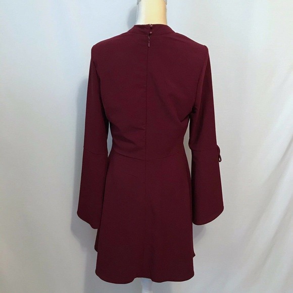 ECI New York NWOT Burgundy Dress Women 10 - Picture 7 of 9